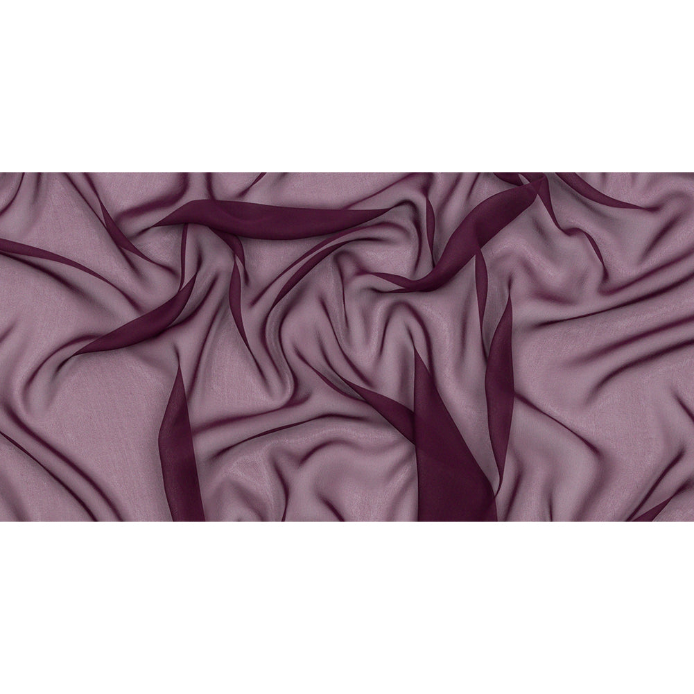 Silk Chiffon 54" - Eggplant - Premium Collection