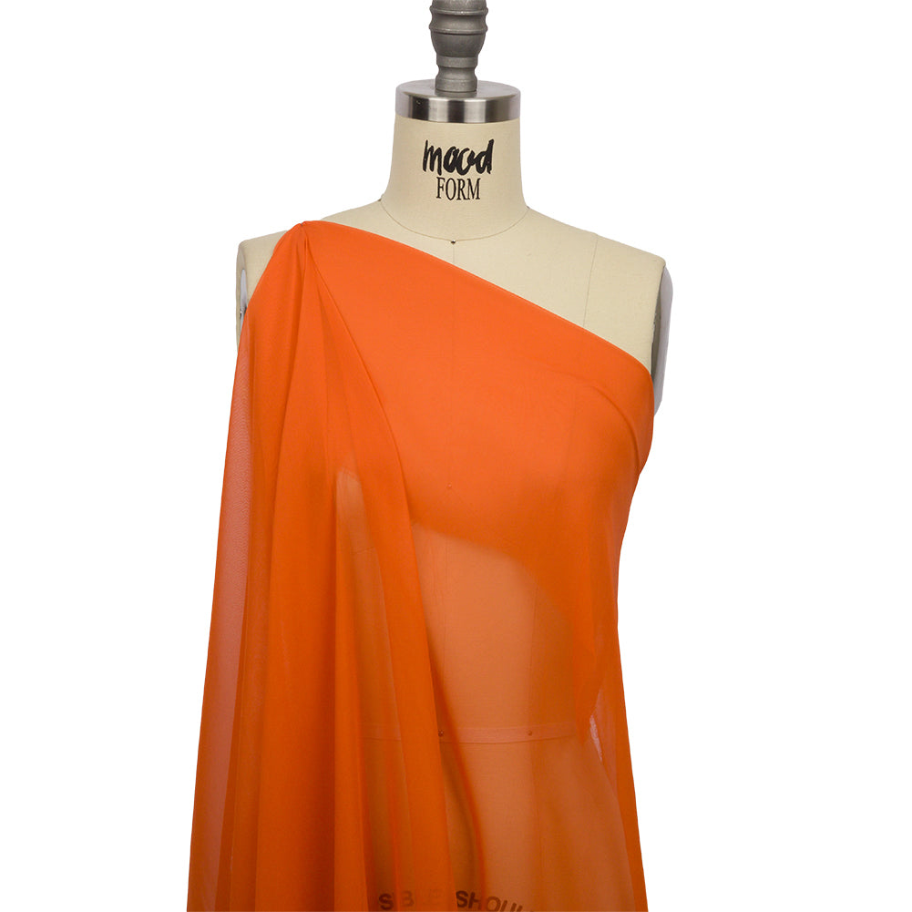 Silk Chiffon 54" - Burnt Orange - Premium Collection Silk Chiffon 54" - Burnt Orange - Premium Collection