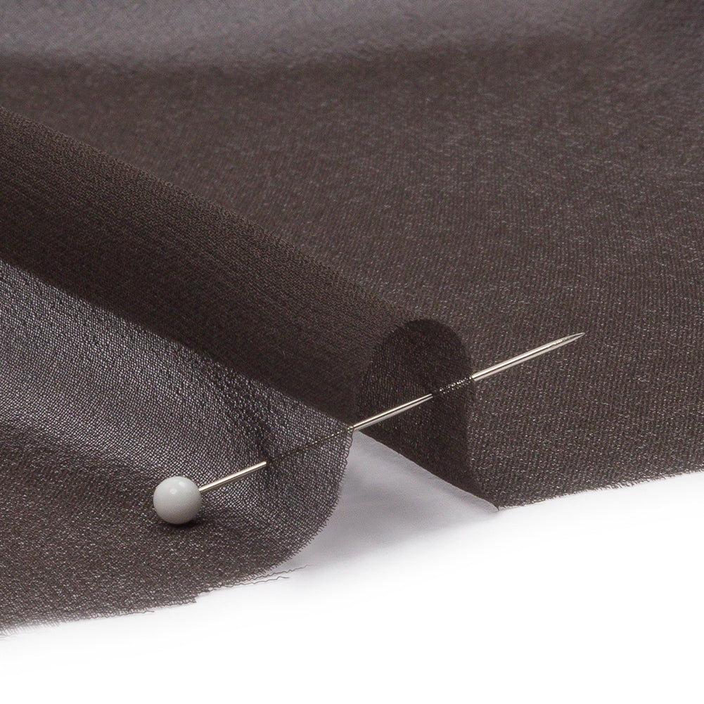 Silk Chiffon 54" - Deep Charcoal - Premium Collection