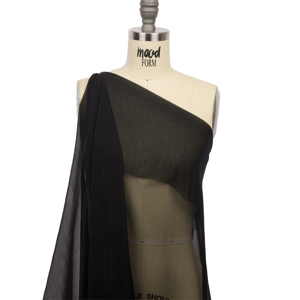 Gasa de seda de 54" - Negra - Colección Premium