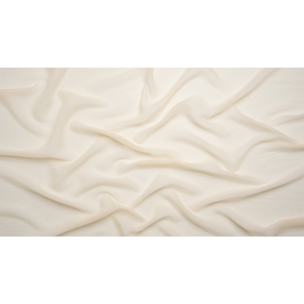 Crinkled Silk Chiffon - Nude - Premium Collection Crinkled Silk Chiffon - Nude - Premium Collection