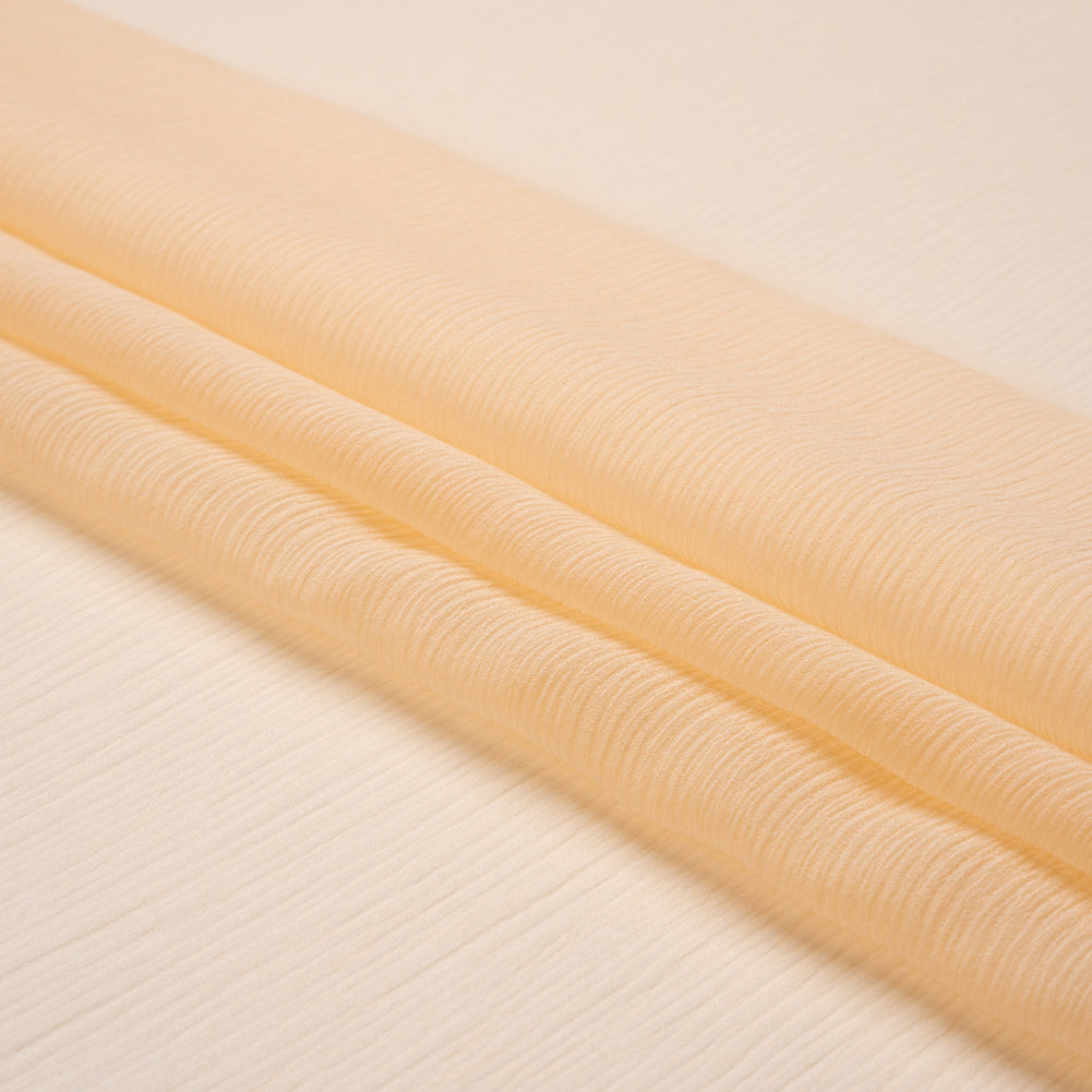 Crinkled Silk Chiffon - Pale Blush - Premium Collection Crinkled Silk Chiffon - Pale Blush - Premium Collection