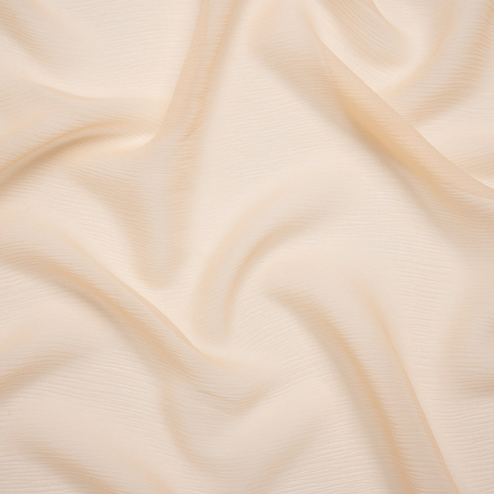 Crinkled Silk Chiffon - Pale Blush - Premium Collection Crinkled Silk Chiffon - Pale Blush - Premium Collection