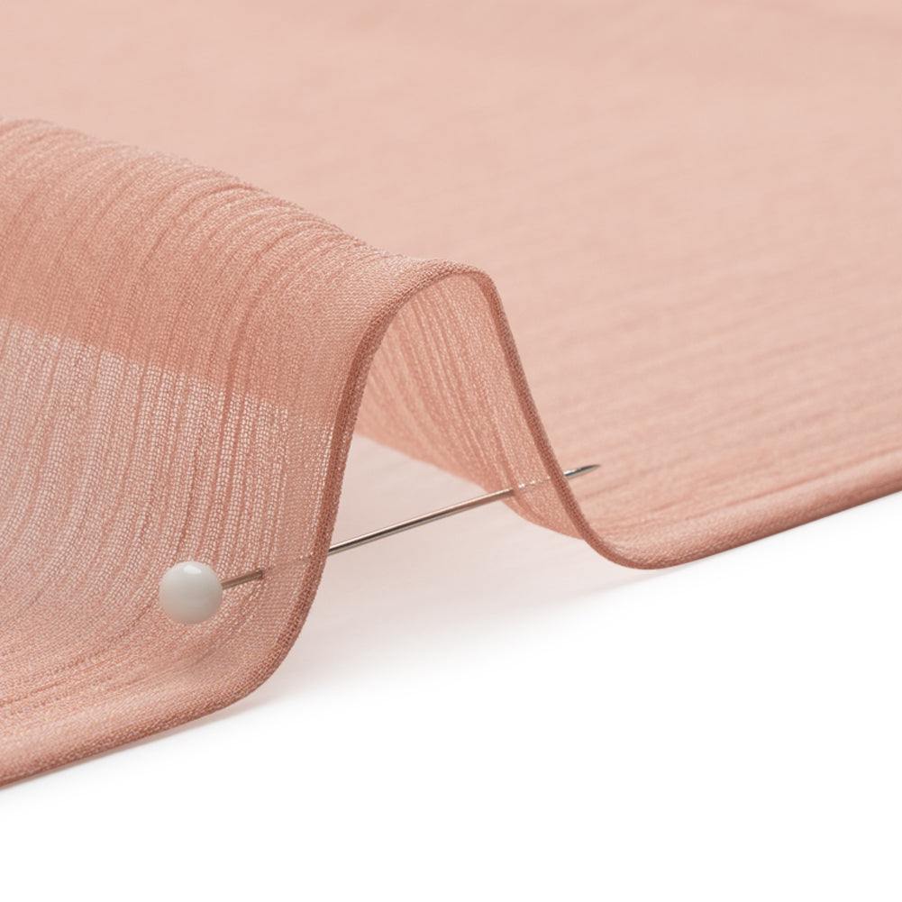 Crinkled Silk Chiffon - Blush - Premium Collection Crinkled Silk Chiffon - Blush - Premium Collection