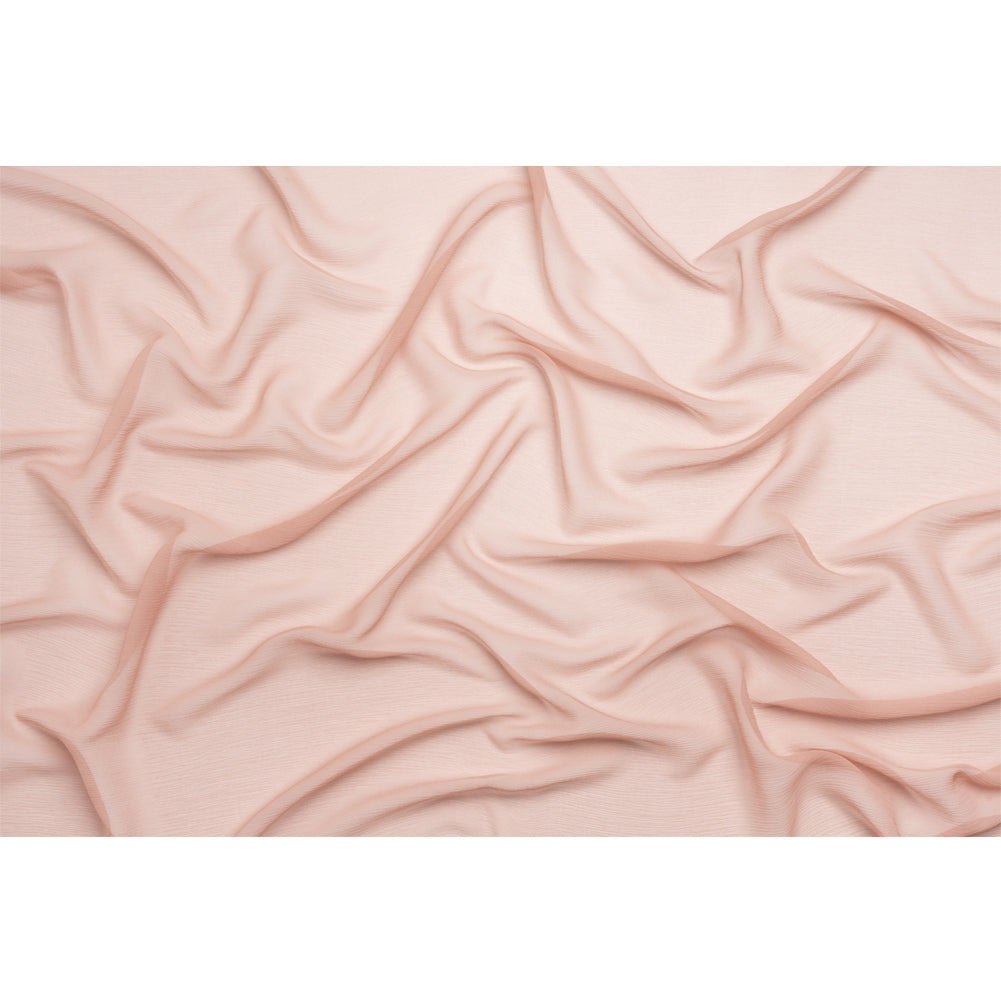 Crinkled Silk Chiffon - Blush - Premium Collection Crinkled Silk Chiffon - Blush - Premium Collection