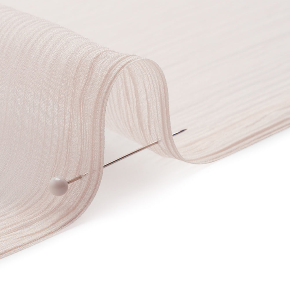 Crinkled Silk Chiffon - Cradle Pink - Premium Collection Crinkled Silk Chiffon - Cradle Pink - Premium Collection
