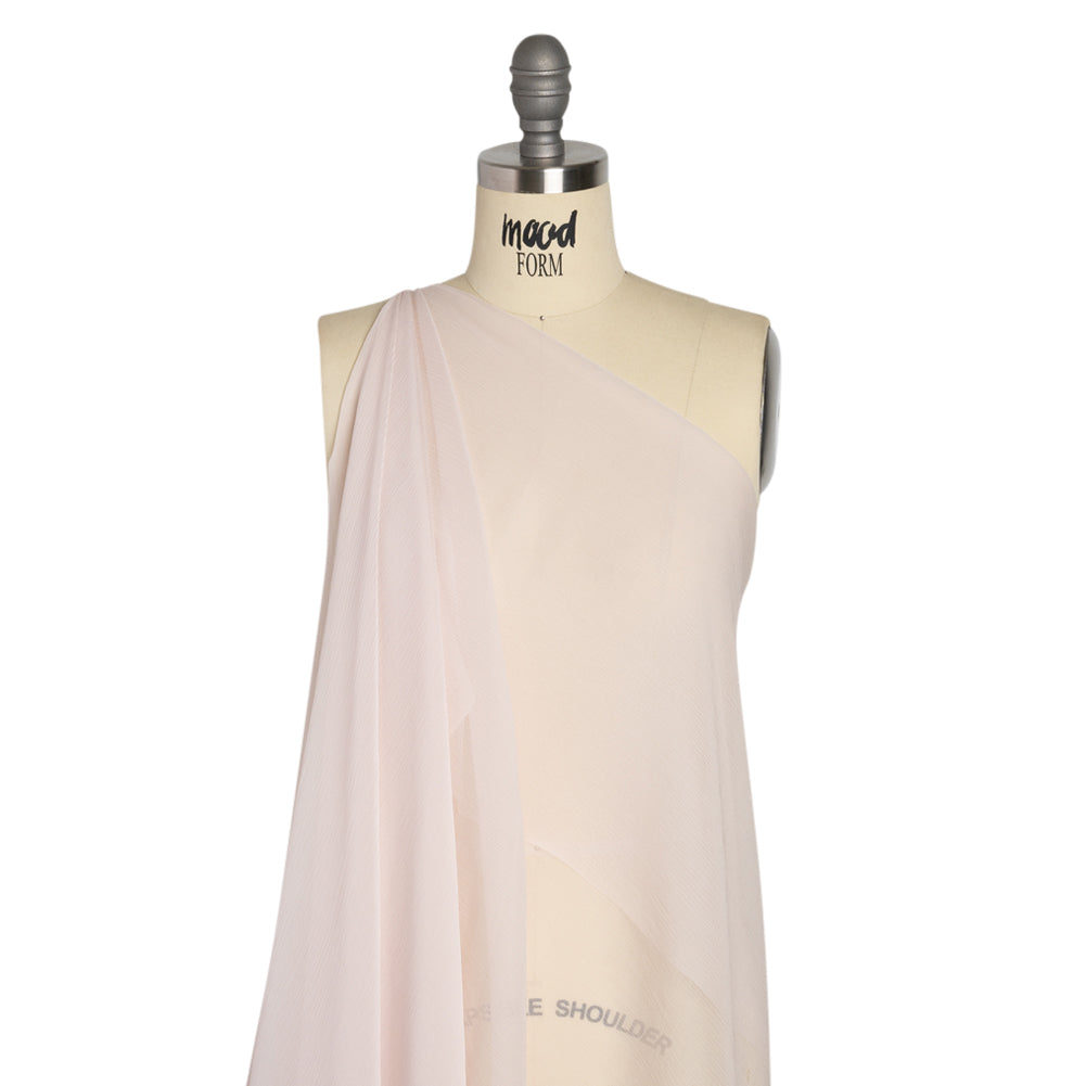 Crinkled Silk Chiffon - Cradle Pink - Premium Collection Crinkled Silk Chiffon - Cradle Pink - Premium Collection