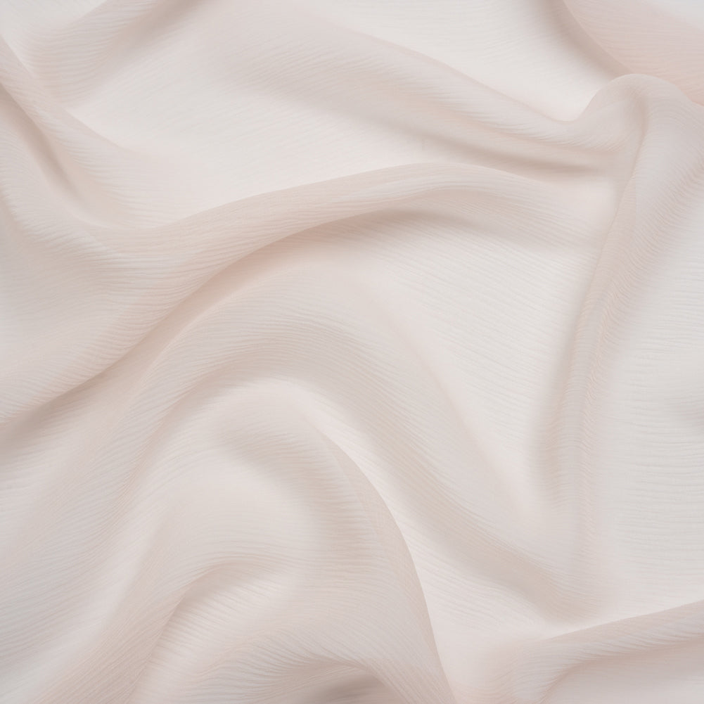 Crinkled Silk Chiffon - Cradle Pink - Premium Collection Crinkled Silk Chiffon - Cradle Pink - Premium Collection