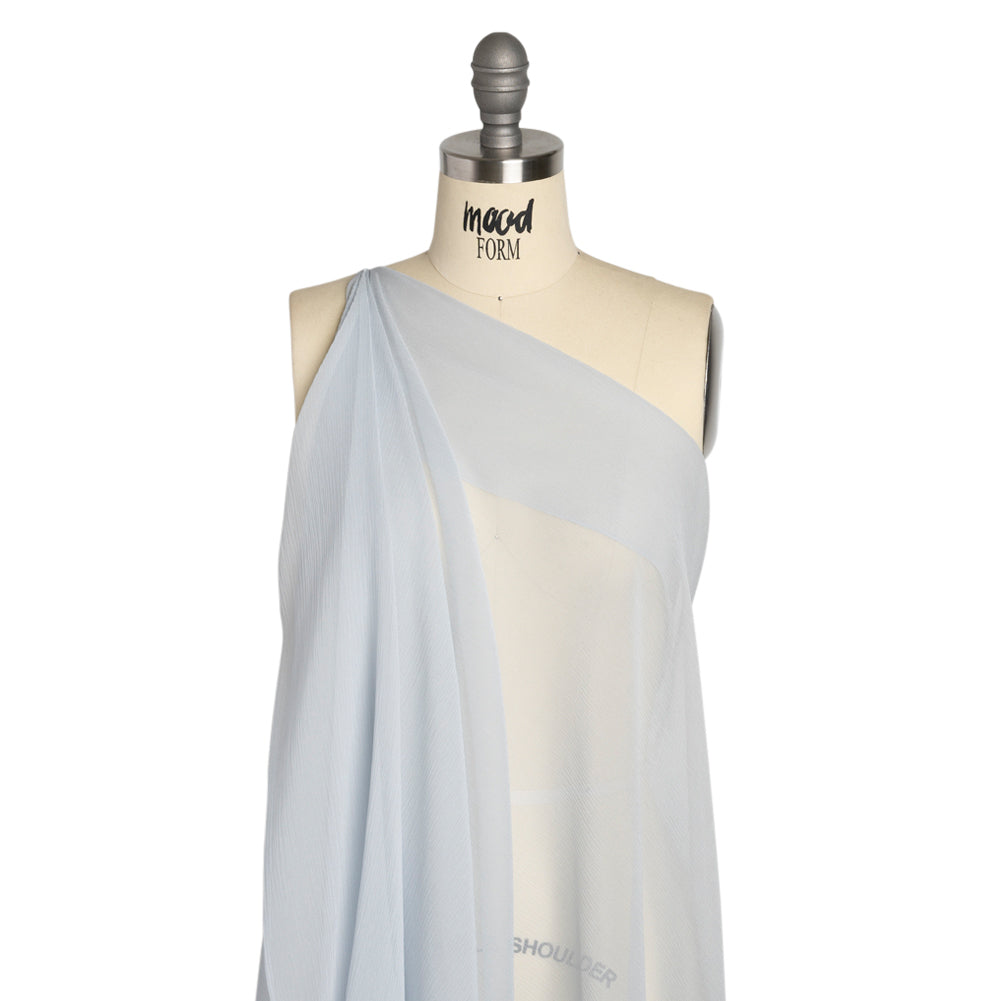 Crinkled Silk Chiffon - Gray Dawn - Premium Collection Crinkled Silk Chiffon - Gray Dawn - Premium Collection