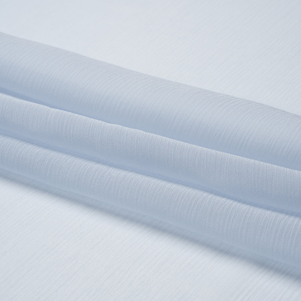 Crinkled Silk Chiffon - Baby Blue - Premium Collection Crinkled Silk Chiffon - Baby Blue - Premium Collection