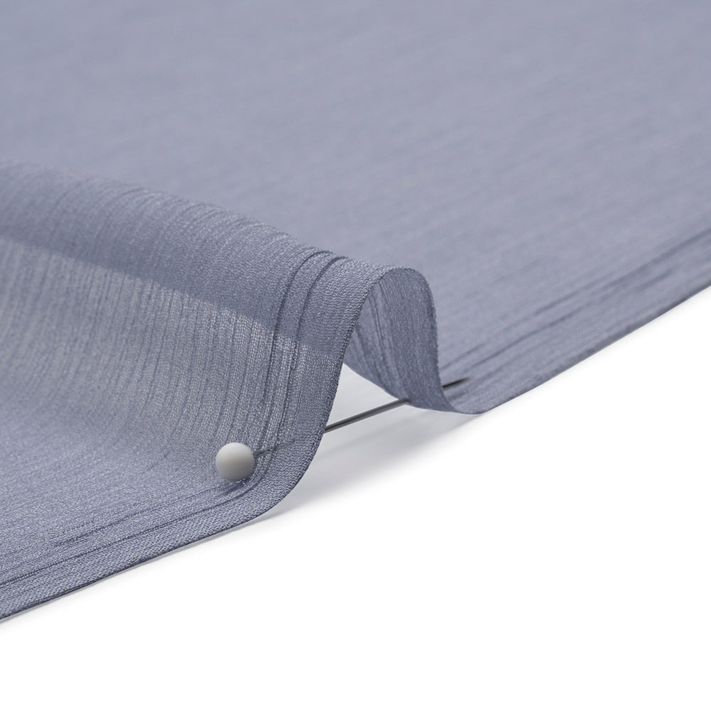 Crinkled Silk Chiffon - Infinity Blue - Premium Collection Crinkled Silk Chiffon - Infinity Blue - Premium Collection