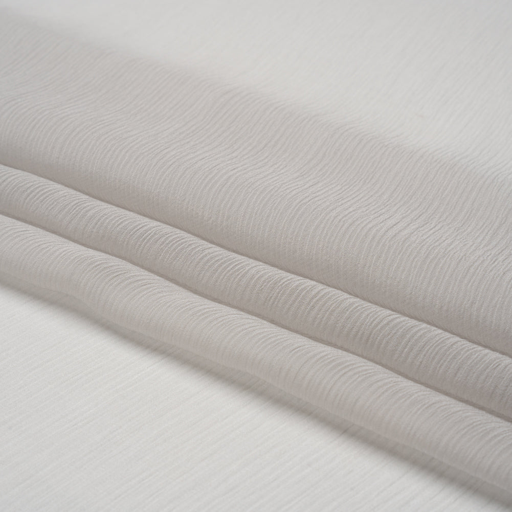 Crinkled Silk Chiffon - Moonstruck - Premium Collection
