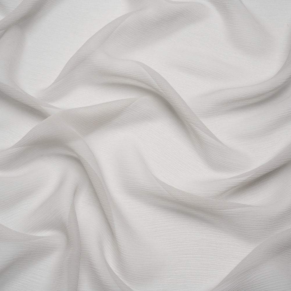 Crinkled Silk Chiffon - Moonstruck - Premium Collection