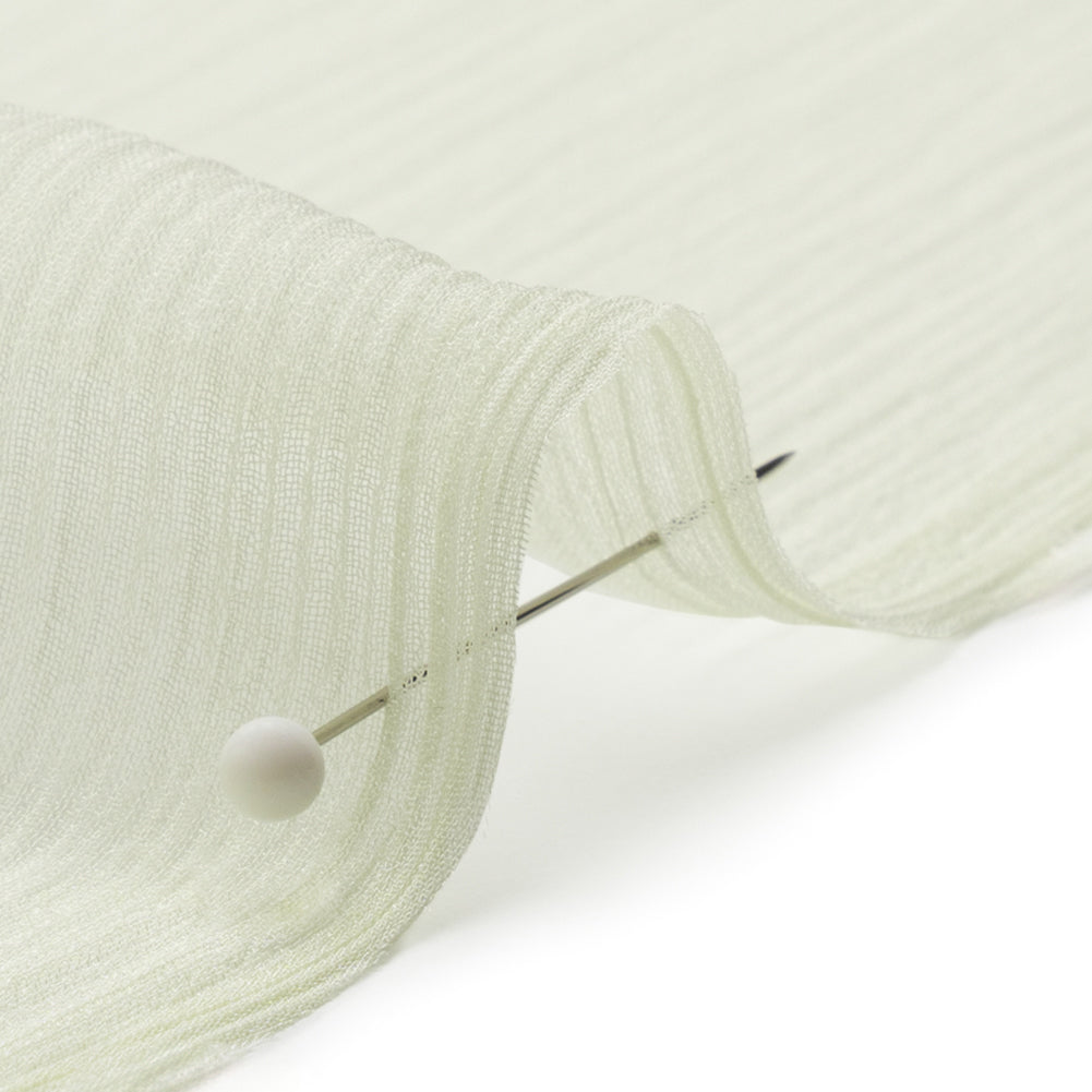 Gasa de seda arrugada - Jade más bello - Colección Premium Gasa de seda arrugada - Jade más bello - Colección Premium