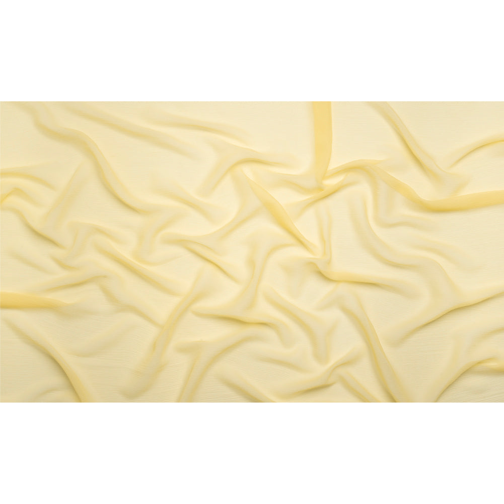Crinkled Silk Chiffon - French Vanilla - Premium Collection Crinkled Silk Chiffon - French Vanilla - Premium Collection