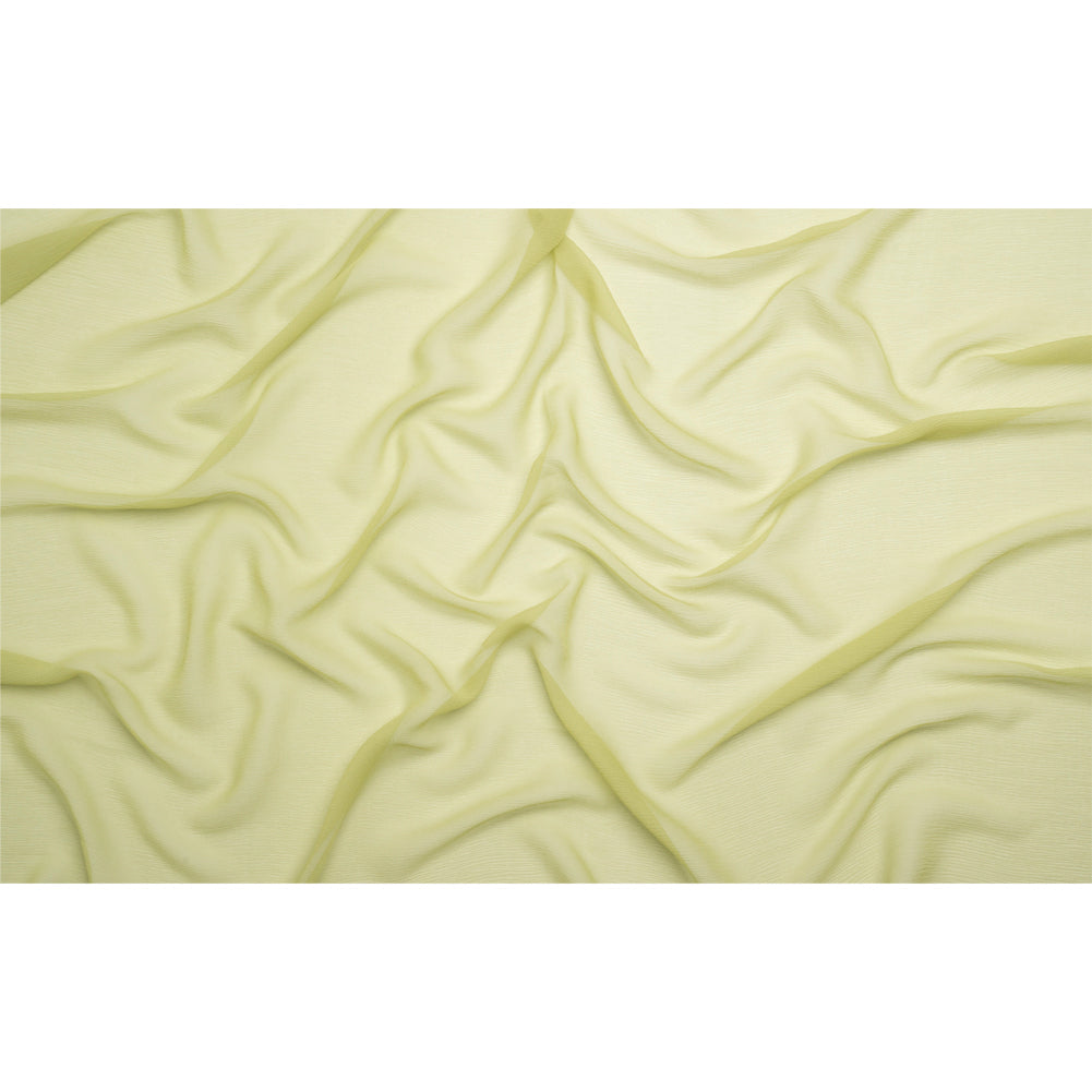 Crinkled Silk Chiffon - Nile Green - Premium Collection Crinkled Silk Chiffon - Nile Green - Premium Collection