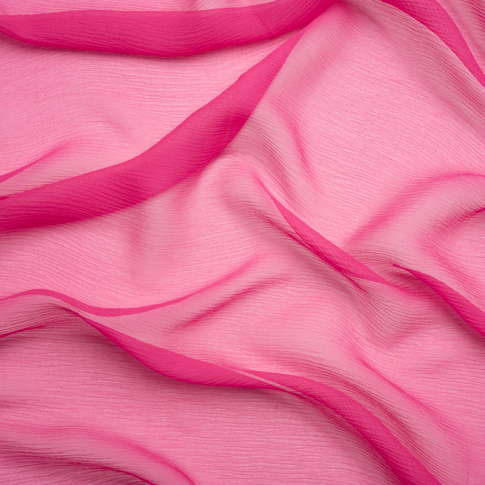 Crinkled Silk Chiffon - Beetroot - Premium Collection Crinkled Silk Chiffon - Beetroot - Premium Collection