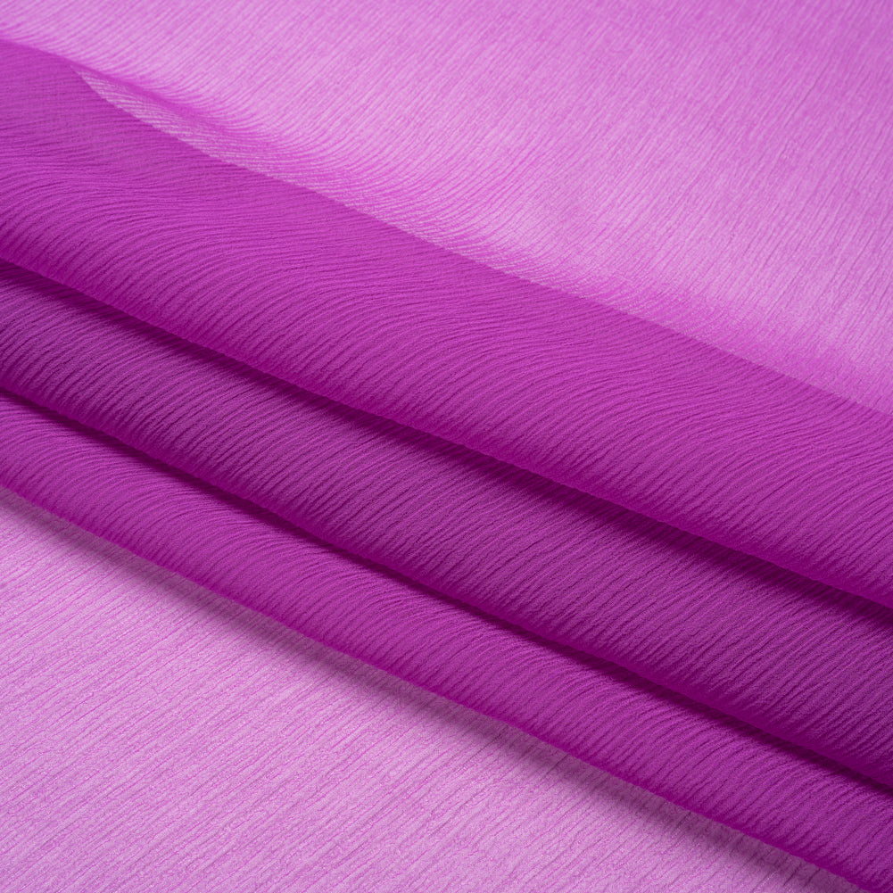 Crinkled Silk Chiffon - Sparkling Purple - Premium Collection Crinkled Silk Chiffon - Sparkling Purple - Premium Collection