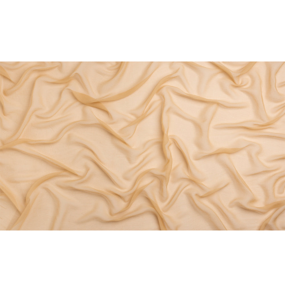 Crinkled Silk Chiffon - Toasted - Premium Collection Crinkled Silk Chiffon - Toasted - Premium Collection