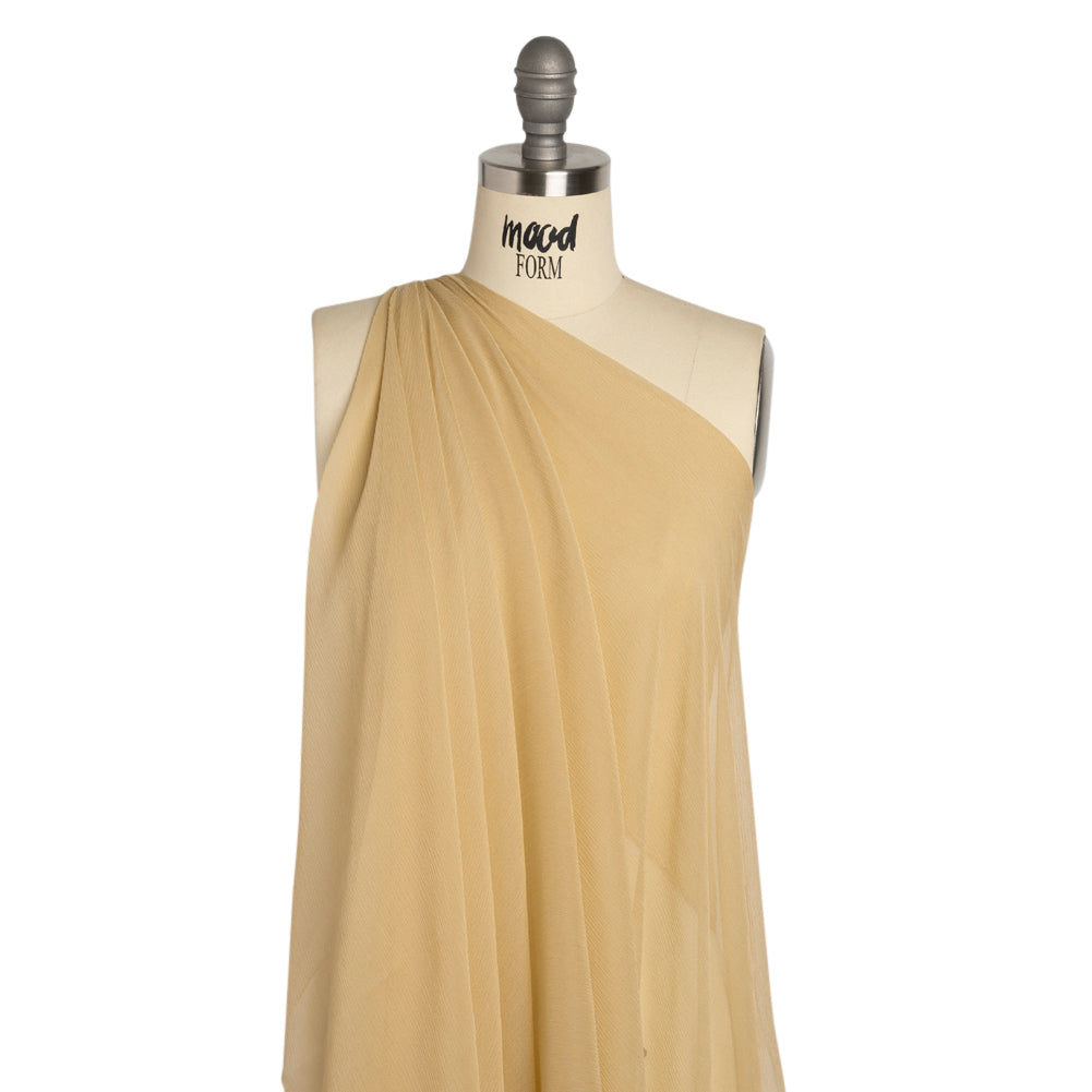 Gasa de seda arrugada - Latte - Colección Premium Gasa de seda arrugada - Latte - Colección Premium