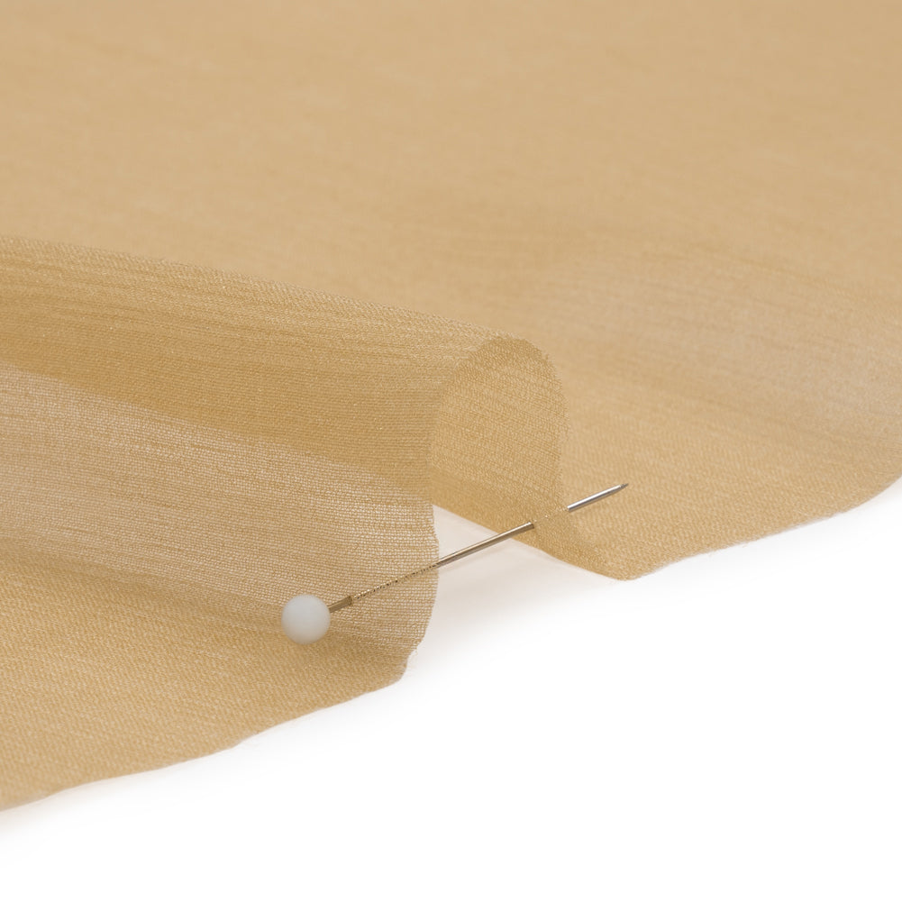 Crinkled Silk Chiffon - Croissant - Premium Collection Crinkled Silk Chiffon - Croissant - Premium Collection