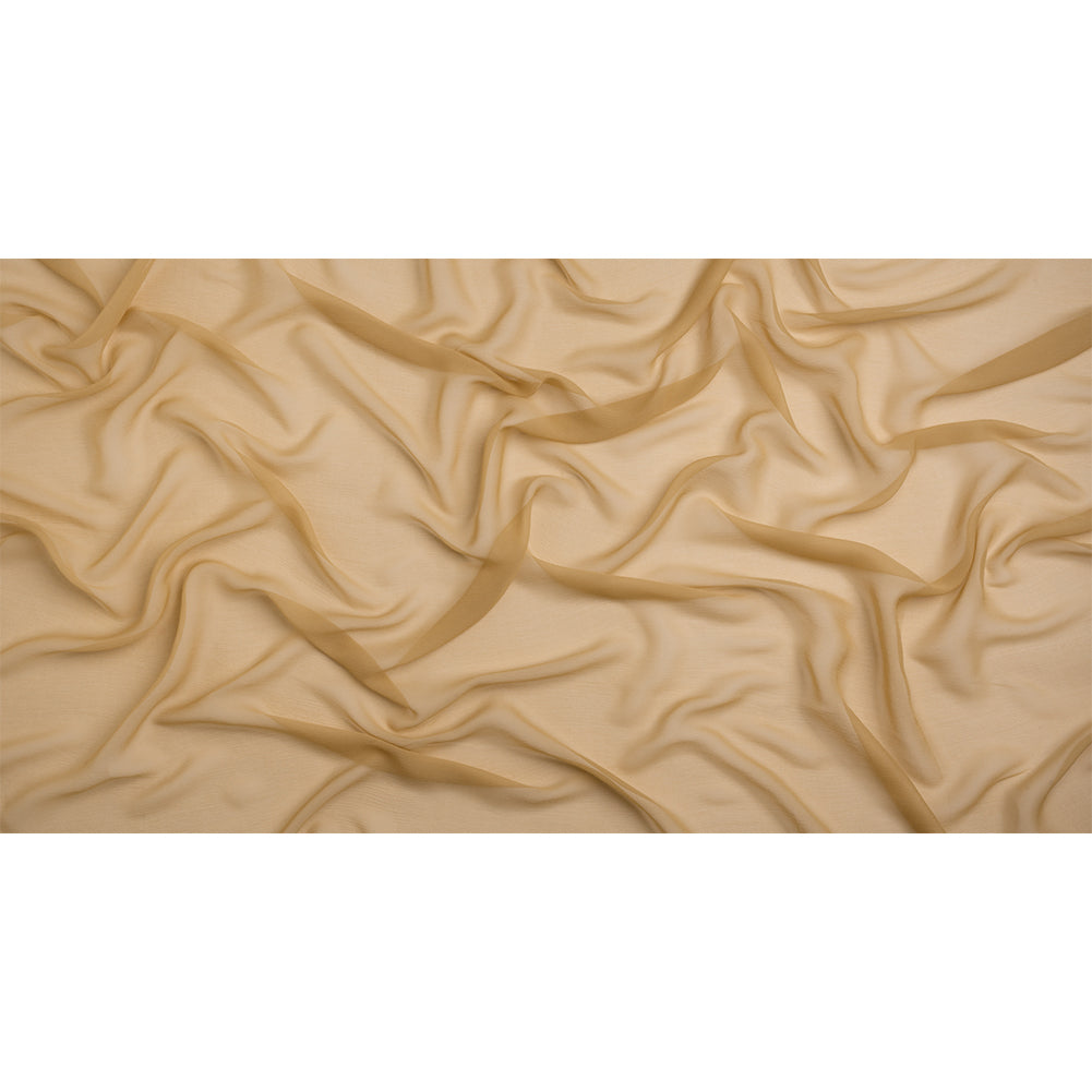 Crinkled Silk Chiffon - Croissant - Premium Collection Crinkled Silk Chiffon - Croissant - Premium Collection