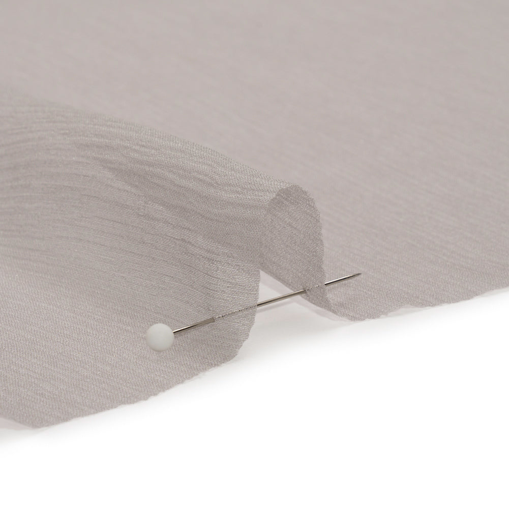 Gasa de seda arrugada - Plata - Colección Premium Gasa de seda arrugada - Plata - Colección Premium