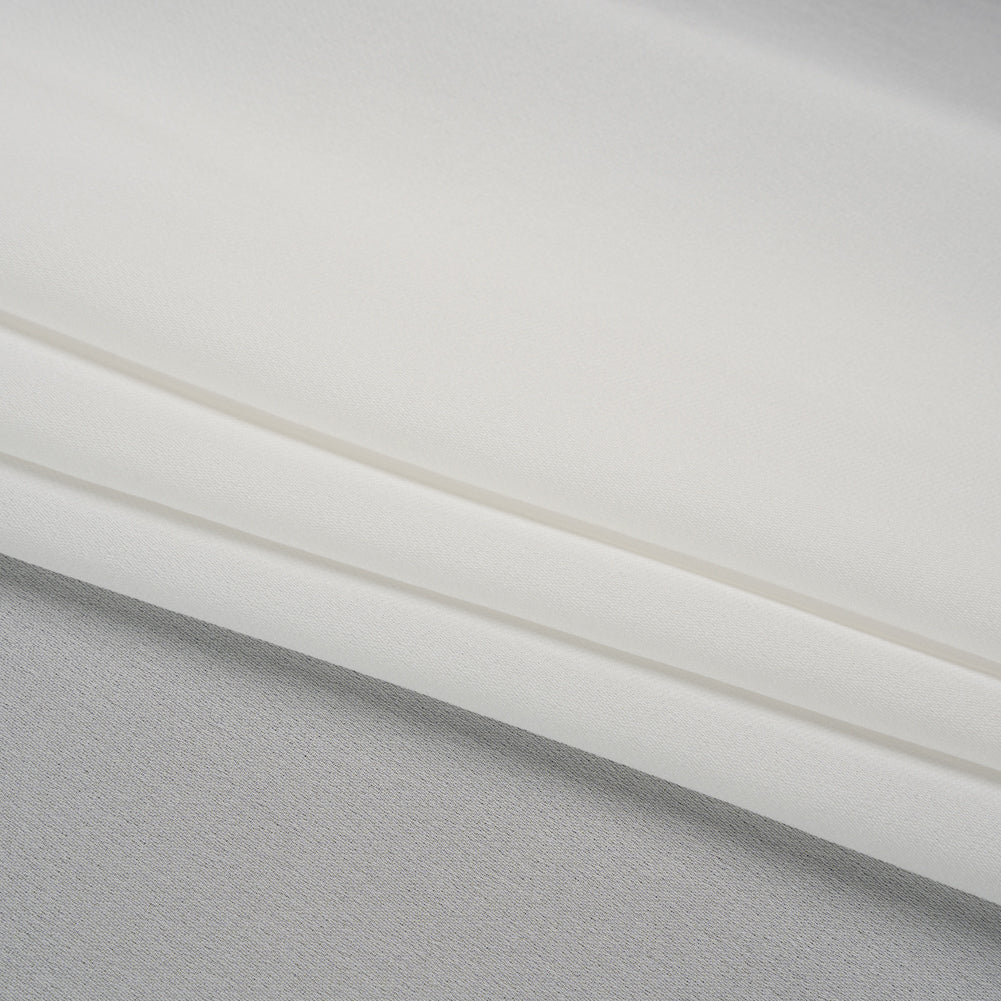 Silk Double Georgette - Whisper White - Premium Collection