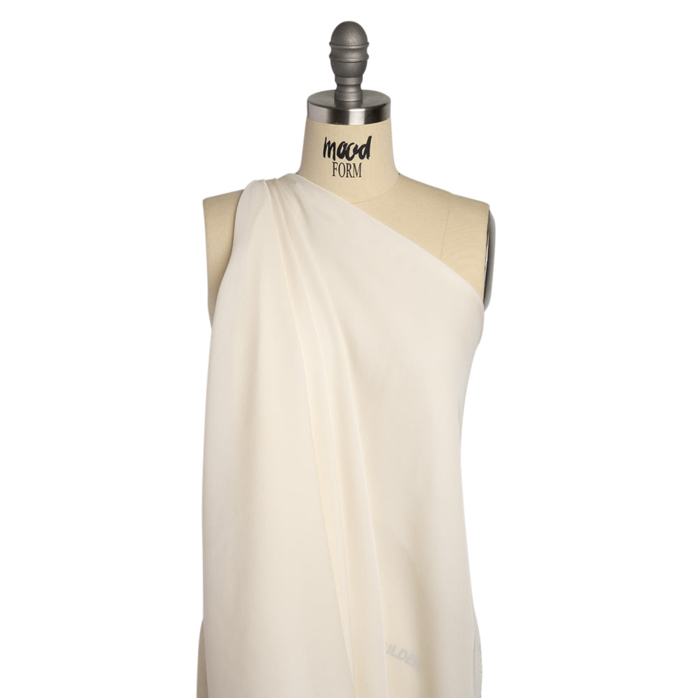 Silk Double Georgette - Antique White - Premium Collection Silk Double Georgette - Antique White - Premium Collection