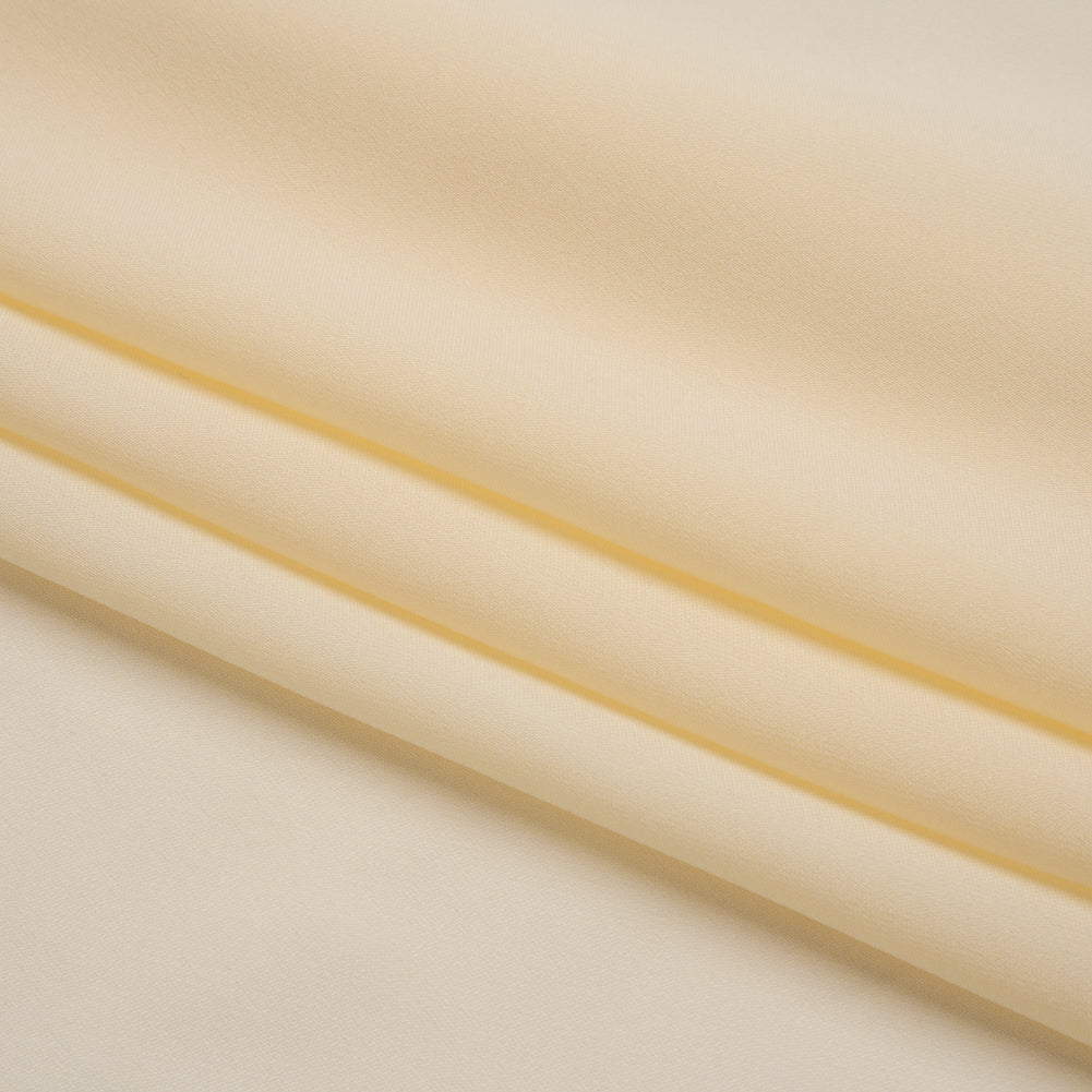 Silk Double Georgette - Pale Yellow - Premium Collection Silk Double Georgette - Pale Yellow - Premium Collection