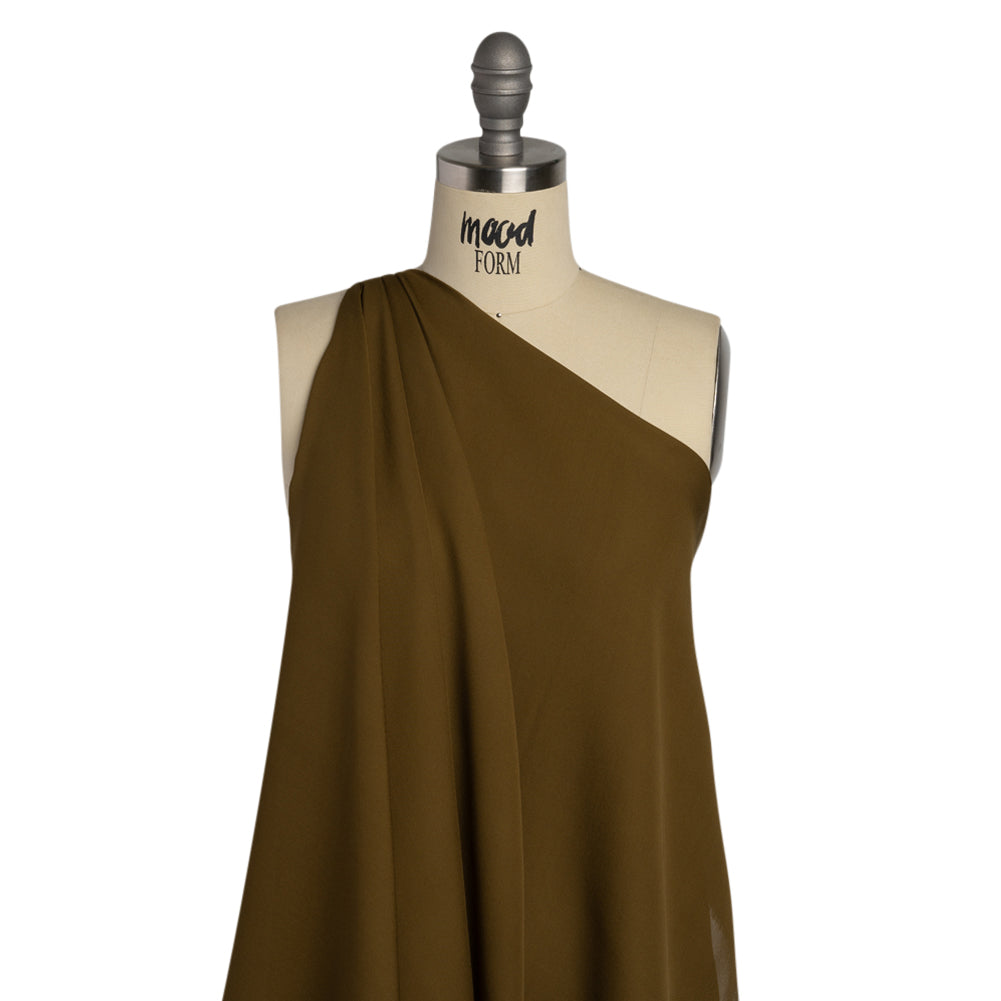 Silk Double Georgette - Fir Green - Premium Collection Silk Double Georgette - Fir Green - Premium Collection