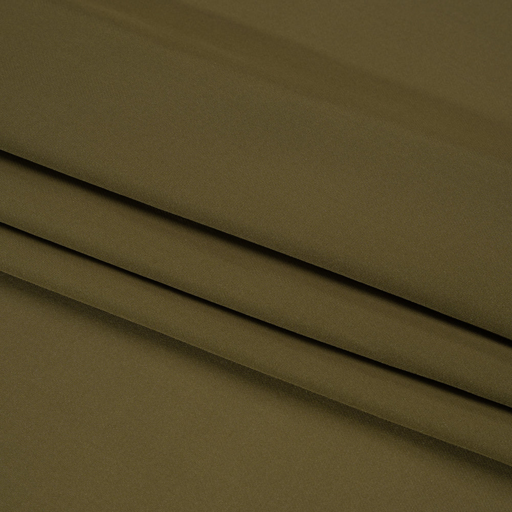 Silk Double Georgette - Olive Green - Premium Collection Silk Double Georgette - Olive Green - Premium Collection