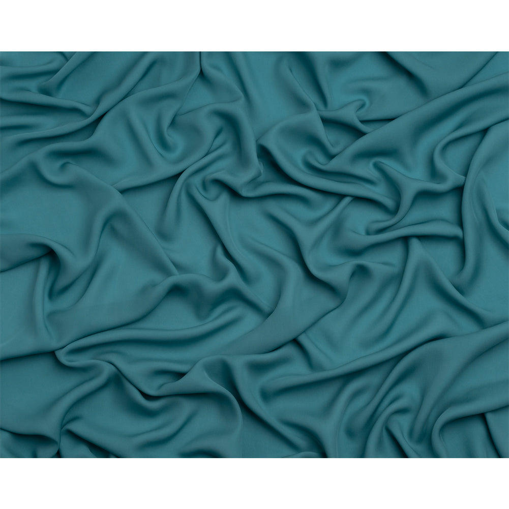 Silk Double Georgette - Colonial Blue - Premium Collection Silk Double Georgette - Colonial Blue - Premium Collection