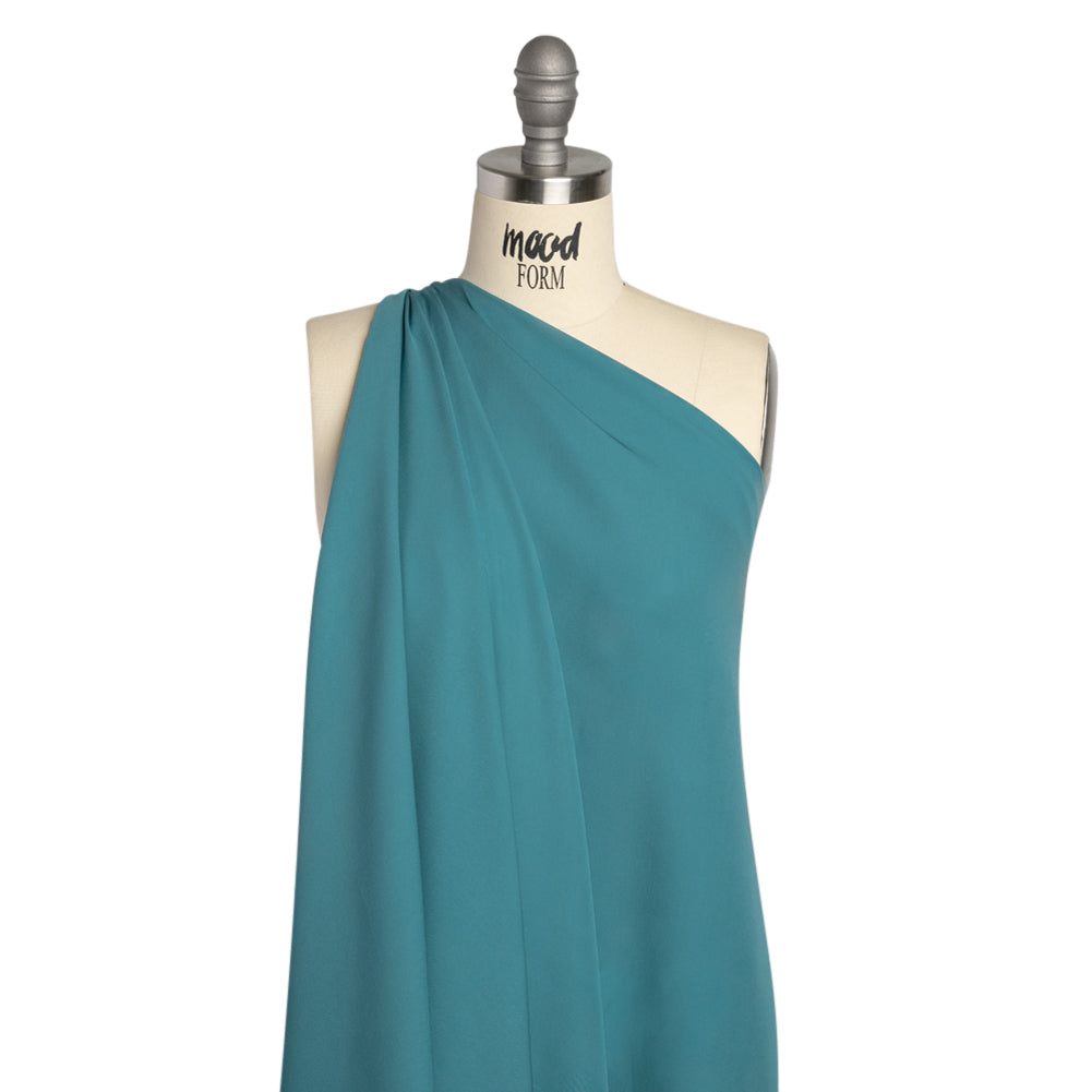 Silk Double Georgette - Colonial Blue - Premium Collection Silk Double Georgette - Colonial Blue - Premium Collection