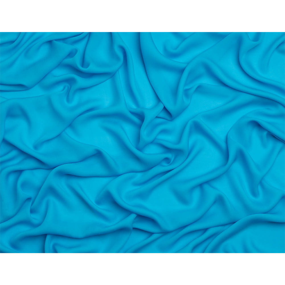Silk Double Georgette - Horizon Blue - Premium Collection Silk Double Georgette - Horizon Blue - Premium Collection