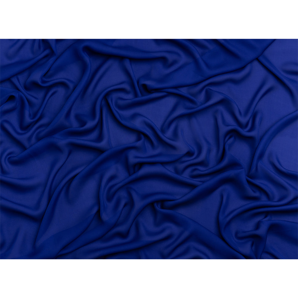 Silk Double Georgette - Mazarine Blue - Premium Collection Silk Double Georgette - Mazarine Blue - Premium Collection