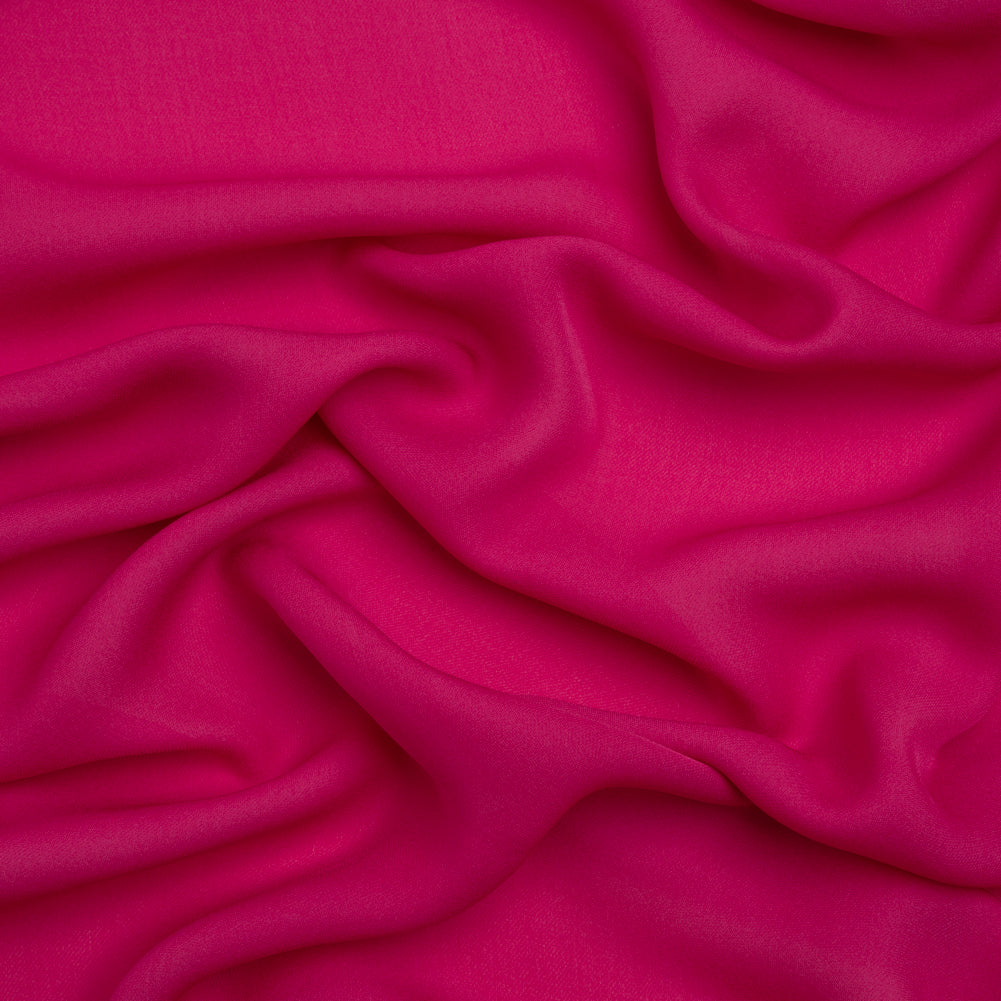 Silk Double Georgette - Beetroot - Premium Collection Silk Double Georgette - Beetroot - Premium Collection