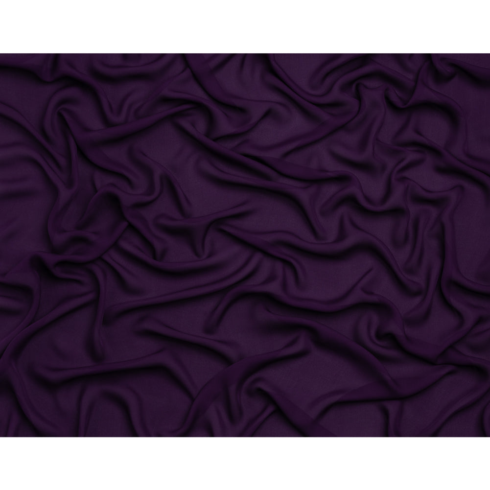 Silk Double Georgette - Grape - Premium Collection Silk Double Georgette - Grape - Premium Collection