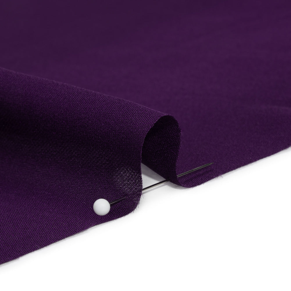 Silk Double Georgette - Grape - Premium Collection Folded Silk Double Georgette - Grape - Premium Collection Folded