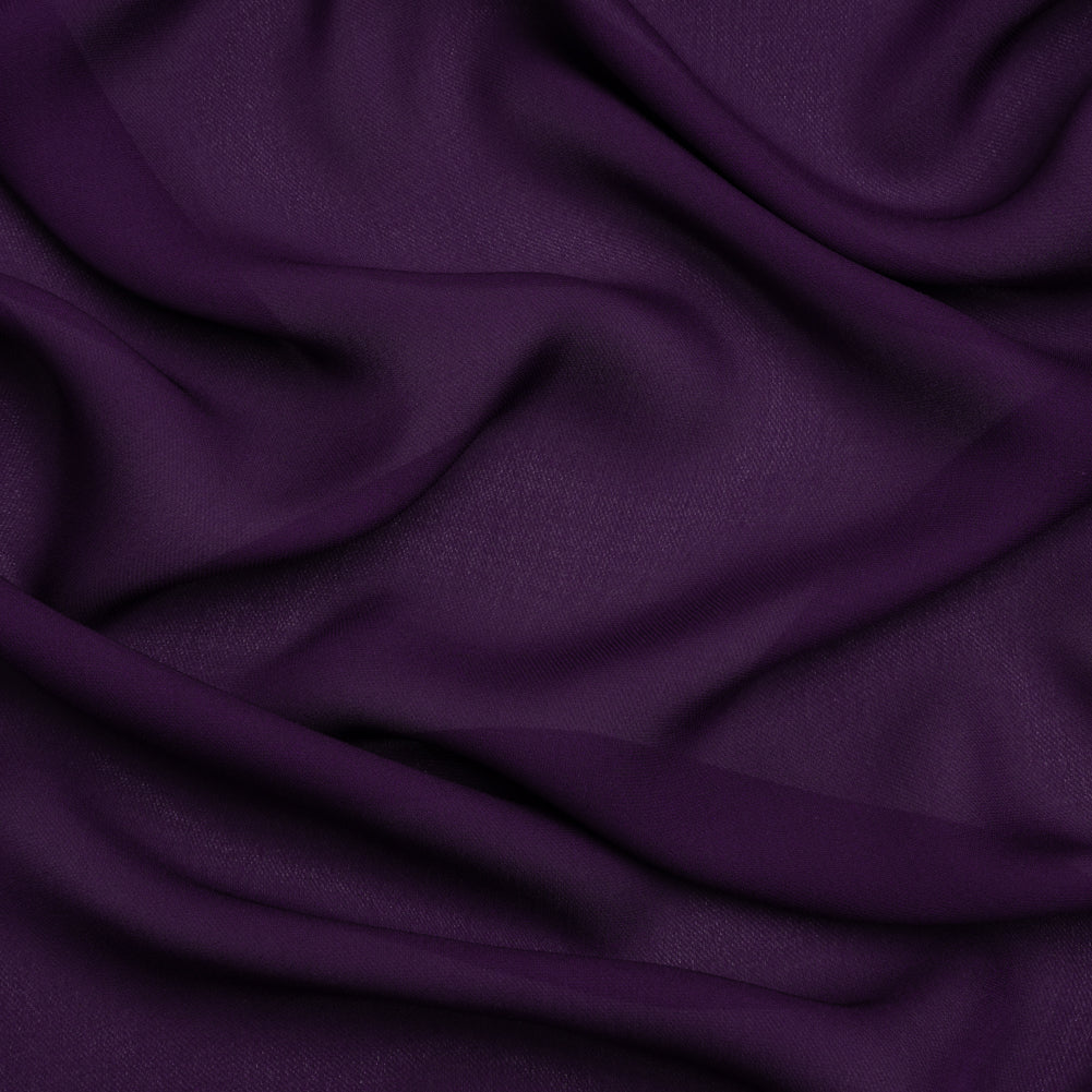 Silk Double Georgette - Grape - Premium Collection Silk Double Georgette - Grape - Premium Collection