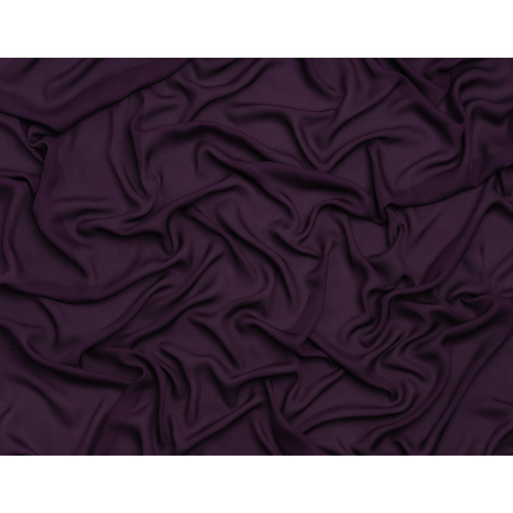 Silk Double Georgette - Blackberry - Premium Collection Silk Double Georgette - Blackberry - Premium Collection