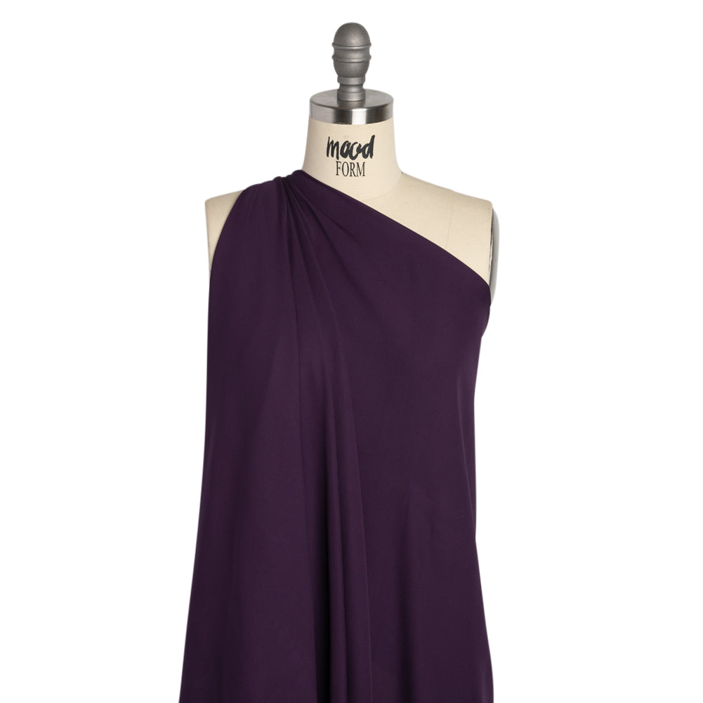 Silk Double Georgette - Blackberry - Premium Collection Silk Double Georgette - Blackberry - Premium Collection