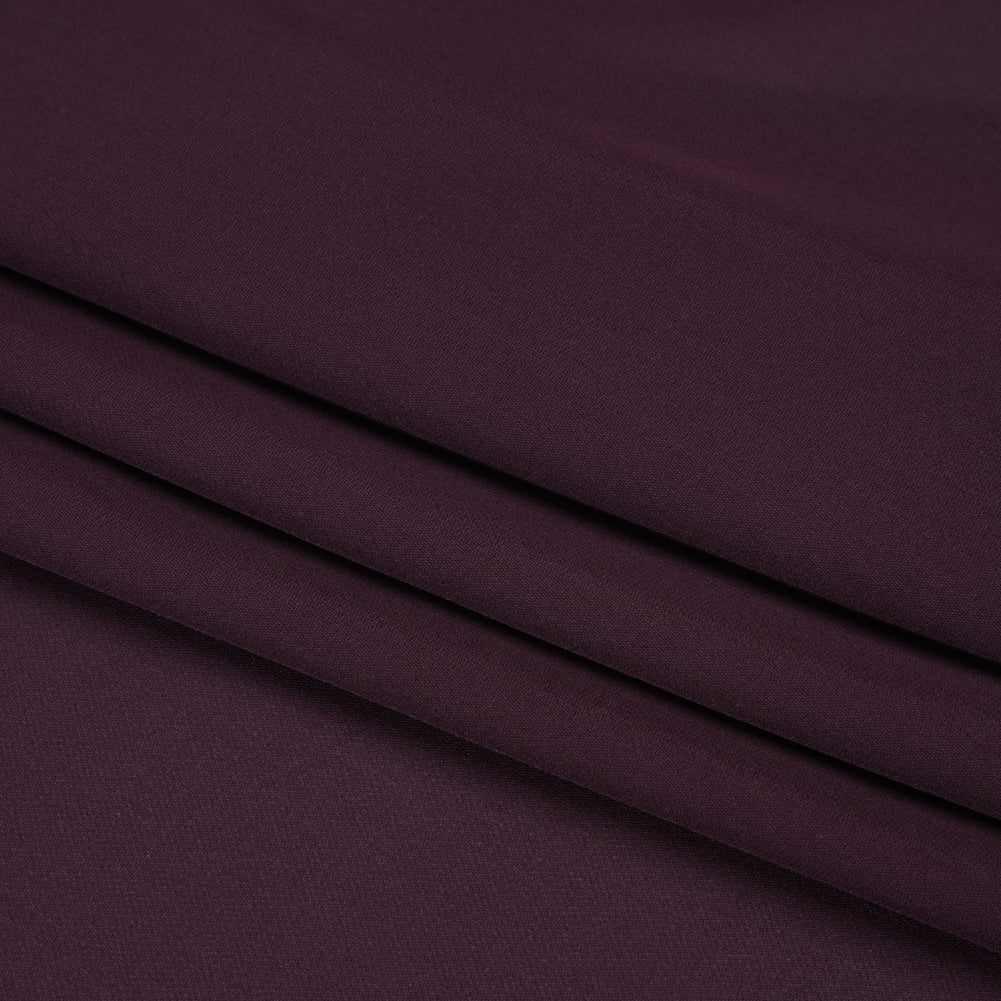 Silk Double Georgette - Eggplant - Premium Collection