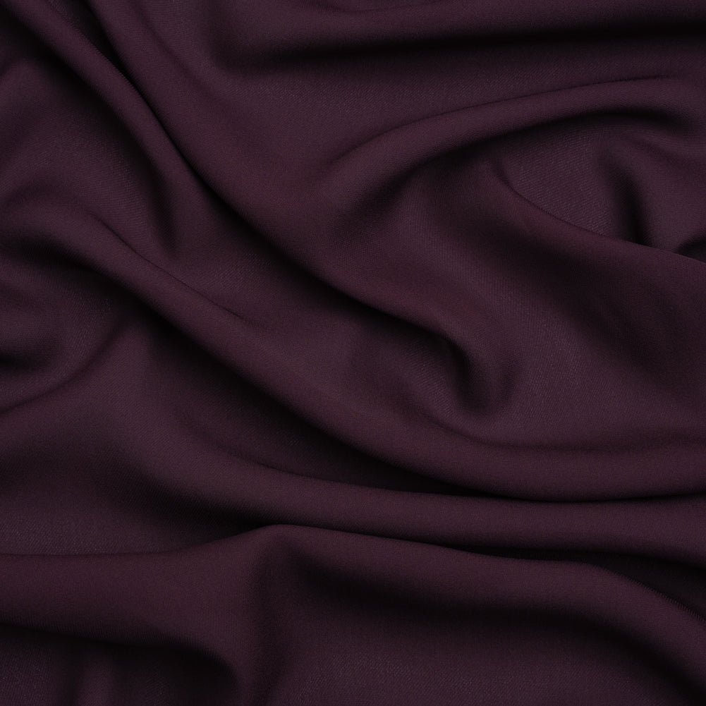 Silk Double Georgette - Eggplant - Premium Collection
