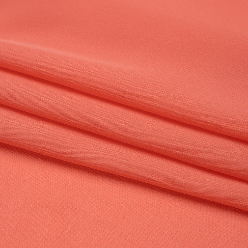 Silk Double Georgette - Coral - Premium Collection Silk Double Georgette - Coral - Premium Collection