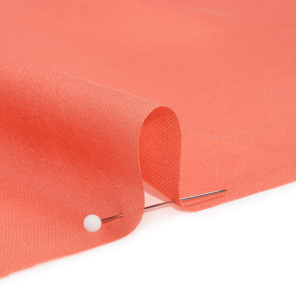Silk Double Georgette - Coral - Premium Collection Silk Double Georgette - Coral - Premium Collection