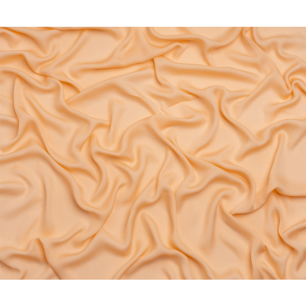 Silk Double Georgette - Peach - Premium Collection Silk Double Georgette - Peach - Premium Collection