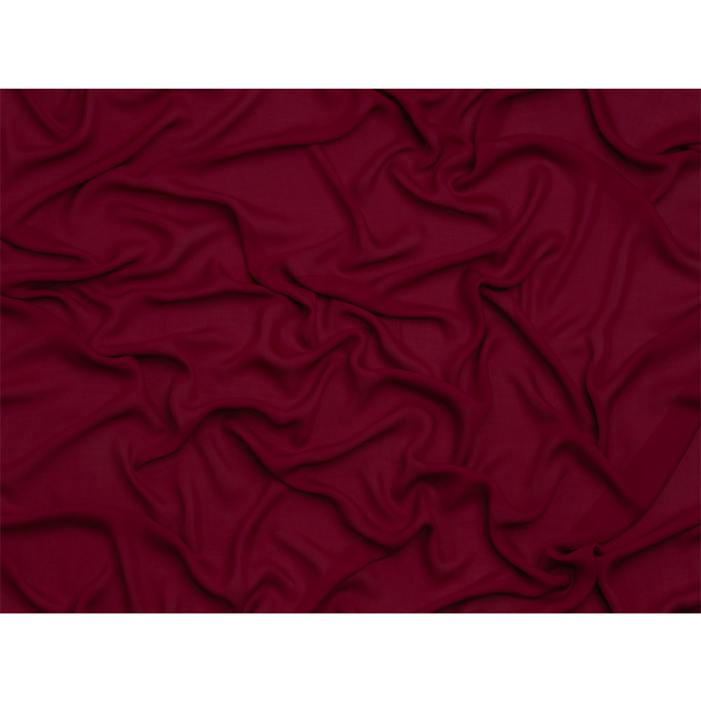 Silk Double Georgette - Wine - Premium Collection Silk Double Georgette - Wine - Premium Collection