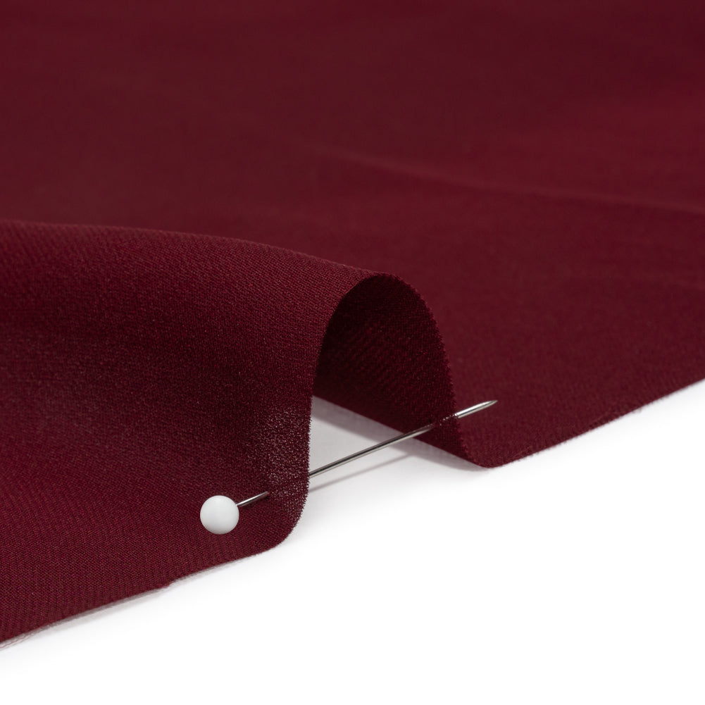 Silk Double Georgette - Maroon - Premium Collection Folded Silk Double Georgette - Maroon - Premium Collection Folded