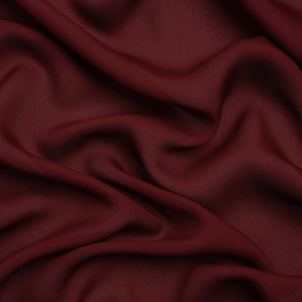 Silk Double Georgette - Port - Premium Collection Silk Double Georgette - Port - Premium Collection